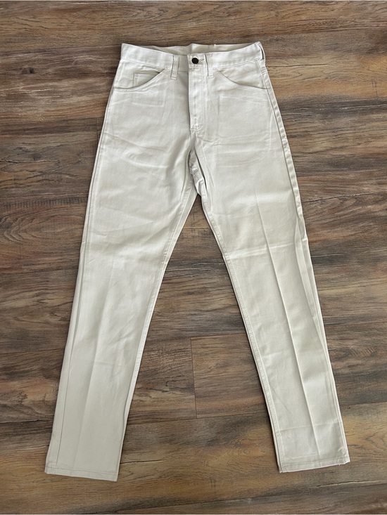 Vintage Other - Vintage 70s Cream Denim Jeans Deadstock 29x32